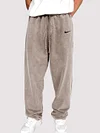 Distressed Cotton Relaxed Men's Lounge Pants