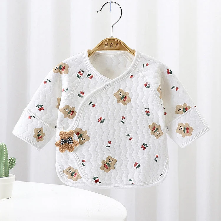  Newborn Quilted Cotton Kimono Outerwear