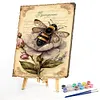 Bees Flowers-Paint by Numbers Acrylic Painting 40*60CM(Poster style）(HOT)