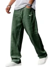 Men's Breathable Linen And Cotton Loose Sports Trousers