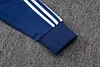 Joyfball 2025/2026 Real Madrid Long Zipped Jacket Retro Version Royal Blue Soccer Jersey 1:1 Thai Quality 