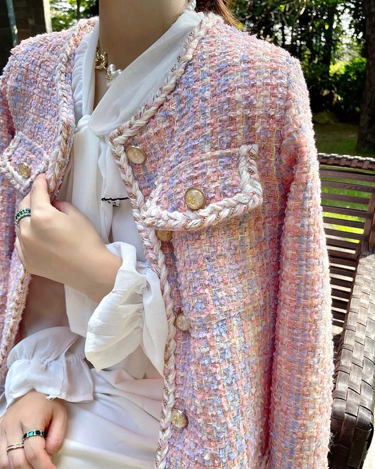 Cross Tweed Casual Jacket