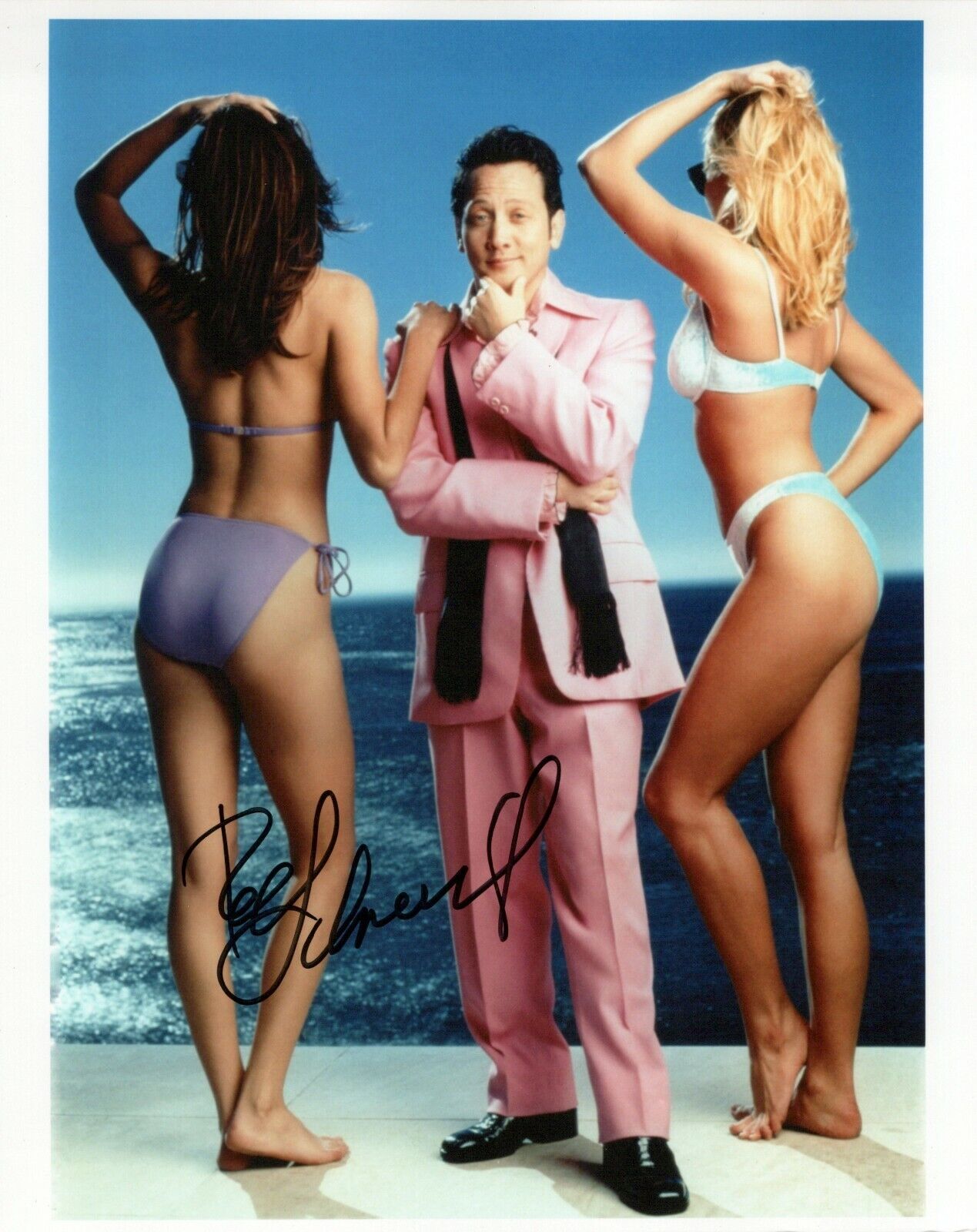 Rob Schneider head shot autographed Photo Poster painting signed 8x10 #2