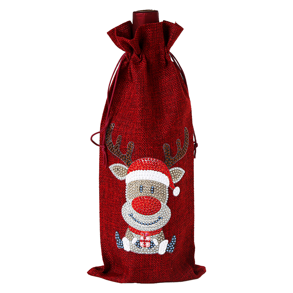 Diamond Painting Wine Bag 5D DIY Mosaic Special Drill Bottle Bag (TB023A)