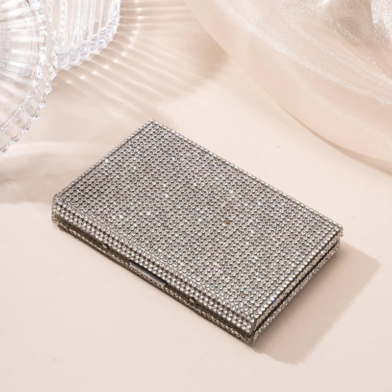 Women’s Solid Color Metal Clasp Frame Card Holders