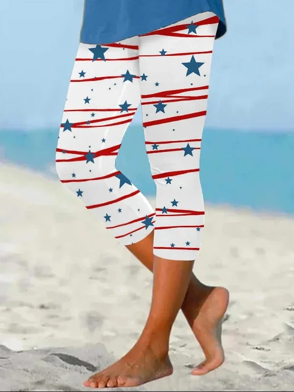 Women's Independence Day Print Leggings