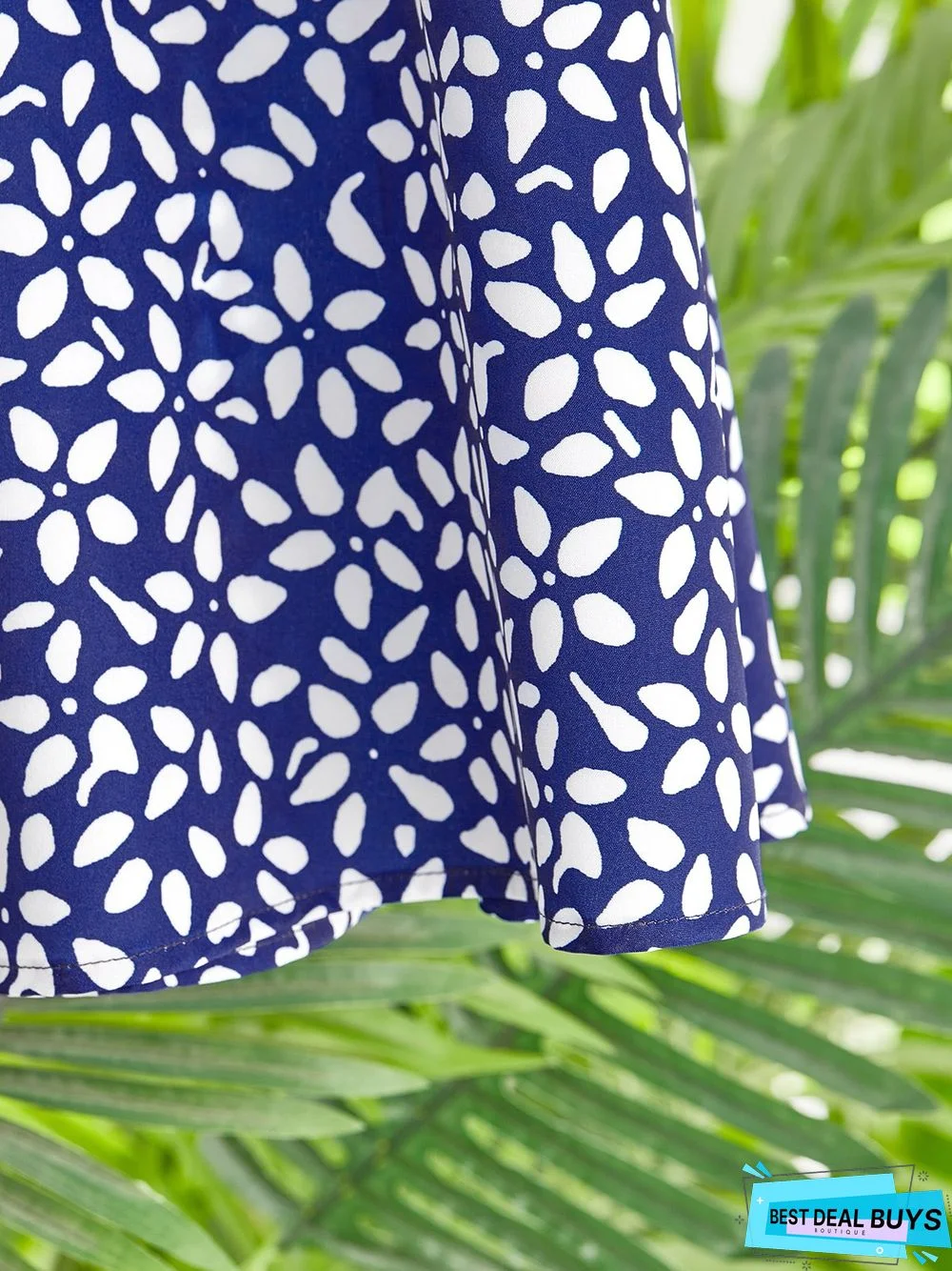 Women's A Line Dress Midi Dress Blue Half Sleeve Floral Ruched Print Summer Fall Crew Neck Casual Modern