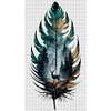 (US Local)Feather-11CT Counted Cross Stitch Kit(40x70cm)