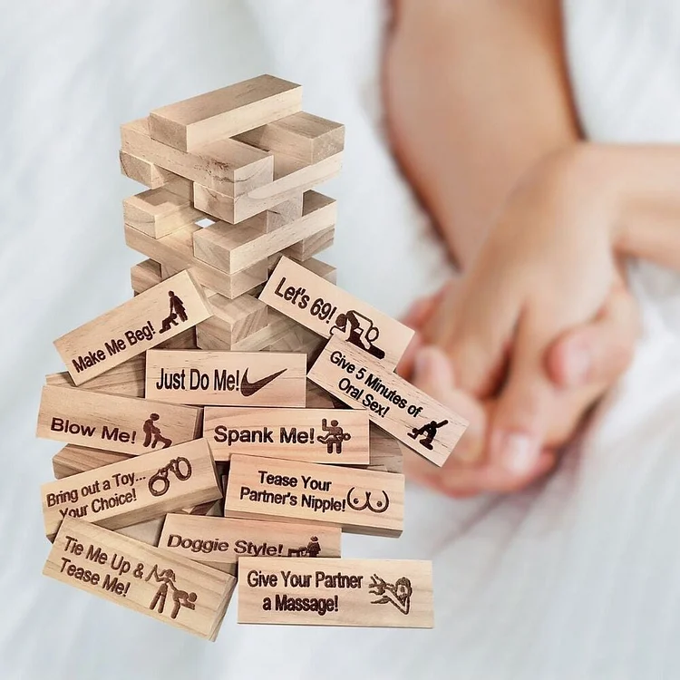 👩‍❤️‍💋‍👨Creative Gifts for Couples Date Night💕 - jenga block tower game