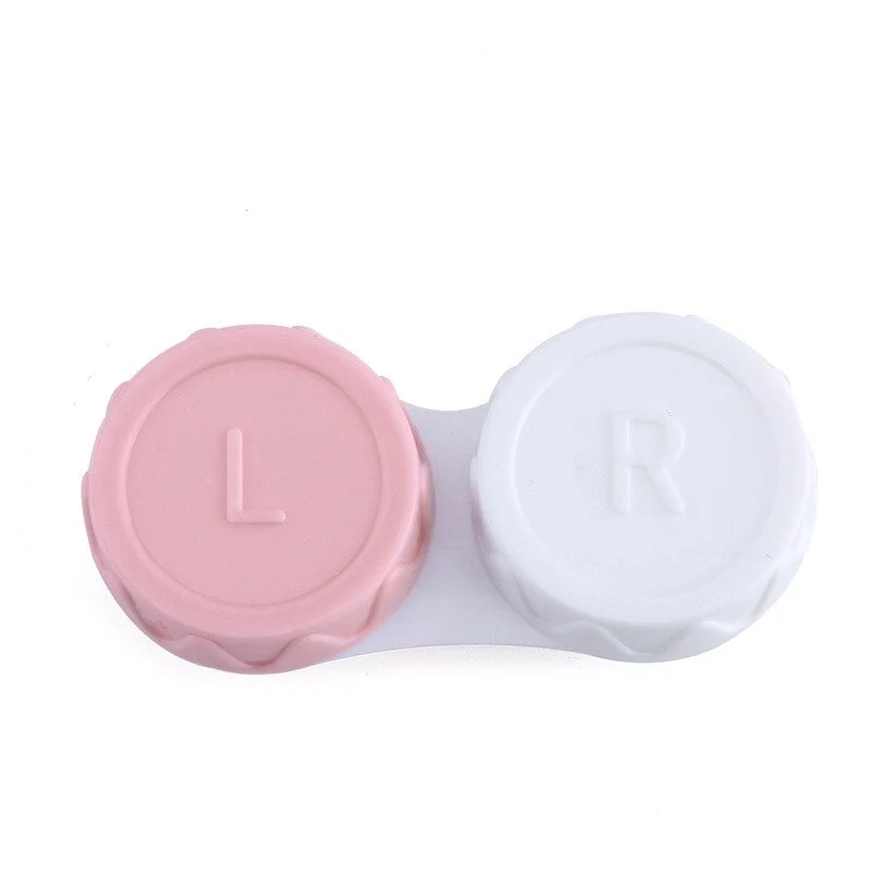 Mini Portable Contact Lens Case Eyes Contacts Care Container Box Contact Lenses Storage Box Two-color Contact Lens Box Hot Sale