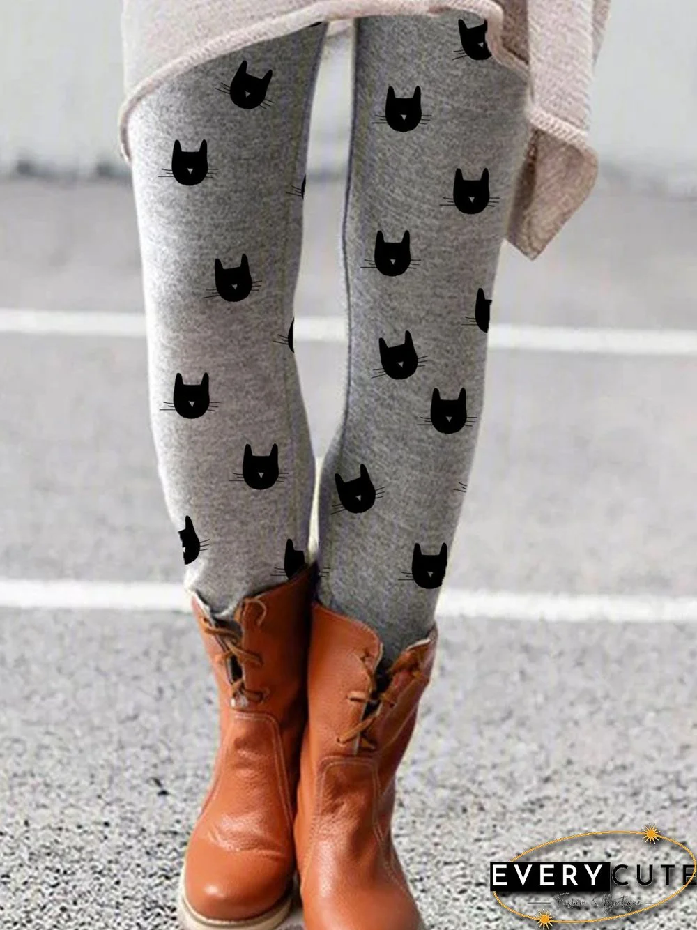 Women Fashion Plus Size Printed Animal Leggings