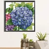 >SALE<5D DIY Full Round Drill Partial AB Diamond Painting Hydrangea Decor 55x55cm