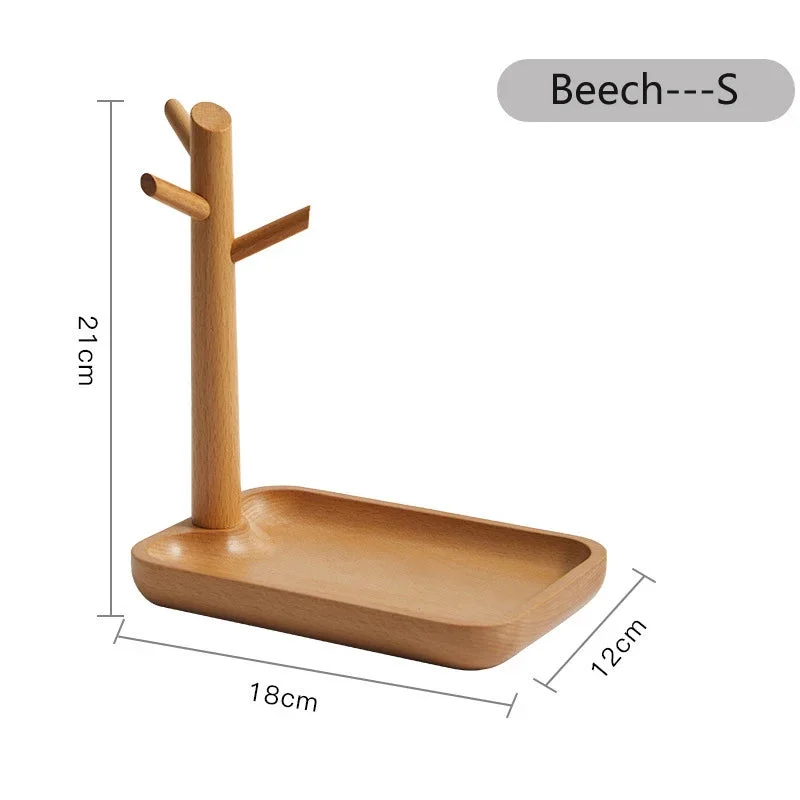 Athvotar HeMu Key Storage Tray for Entrance Foyer Creative Tree Hanging Shelf Desktop Decoration Living Room Key Hanger Display Frame
