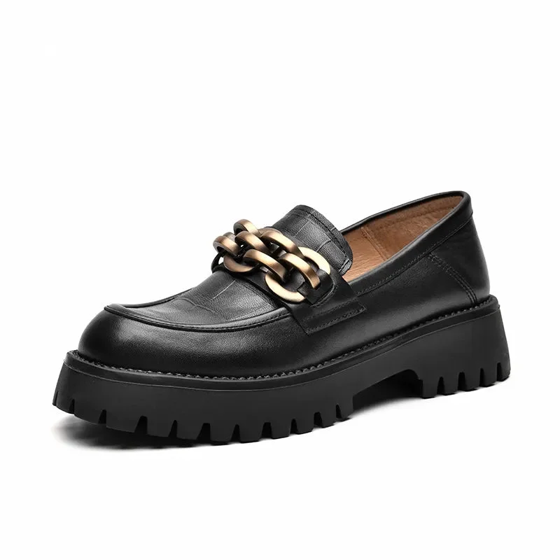 NELLY LEATHER LOAFERS