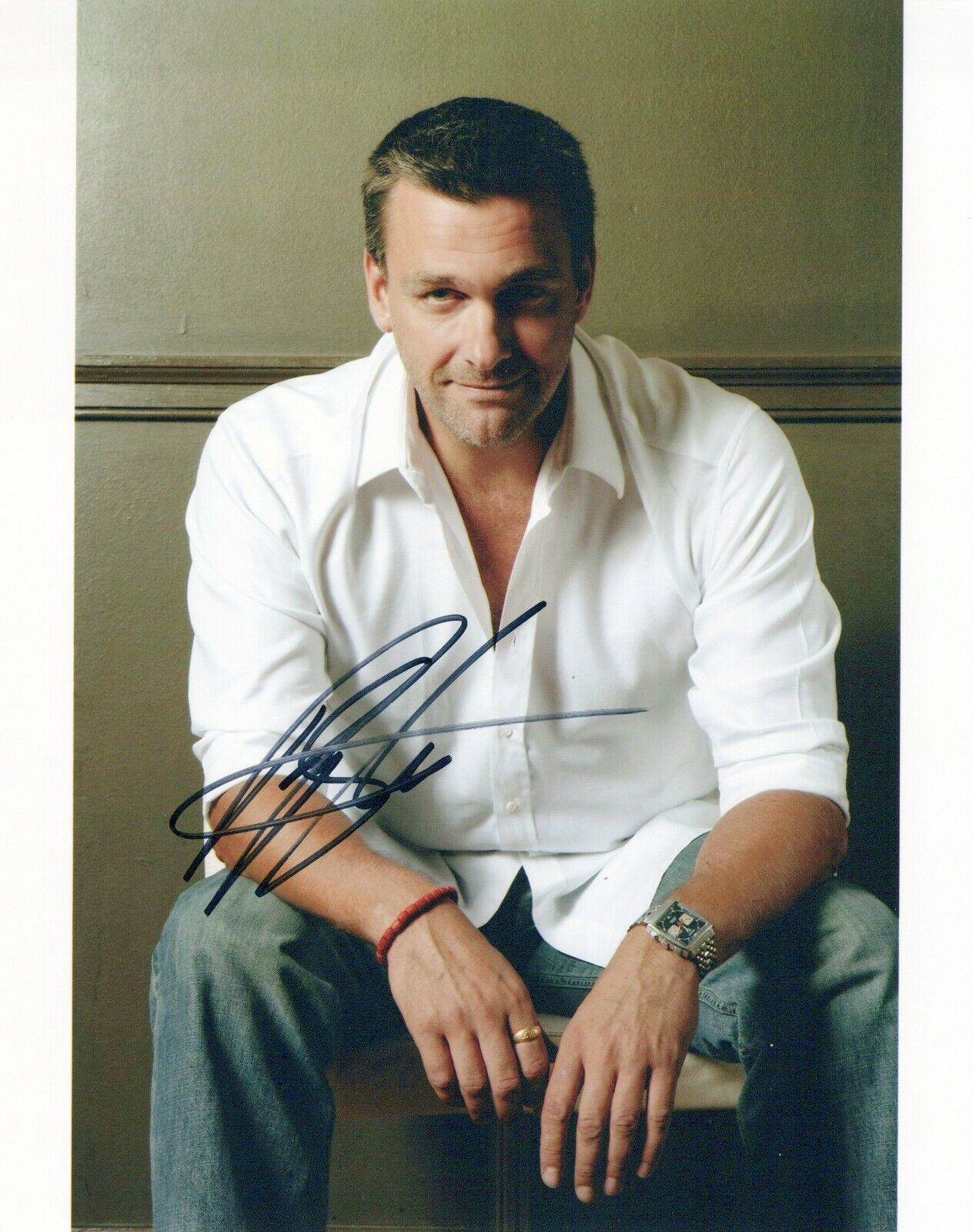 Ray Stevenson head shot autographed Photo Poster painting signed 8x10 #2