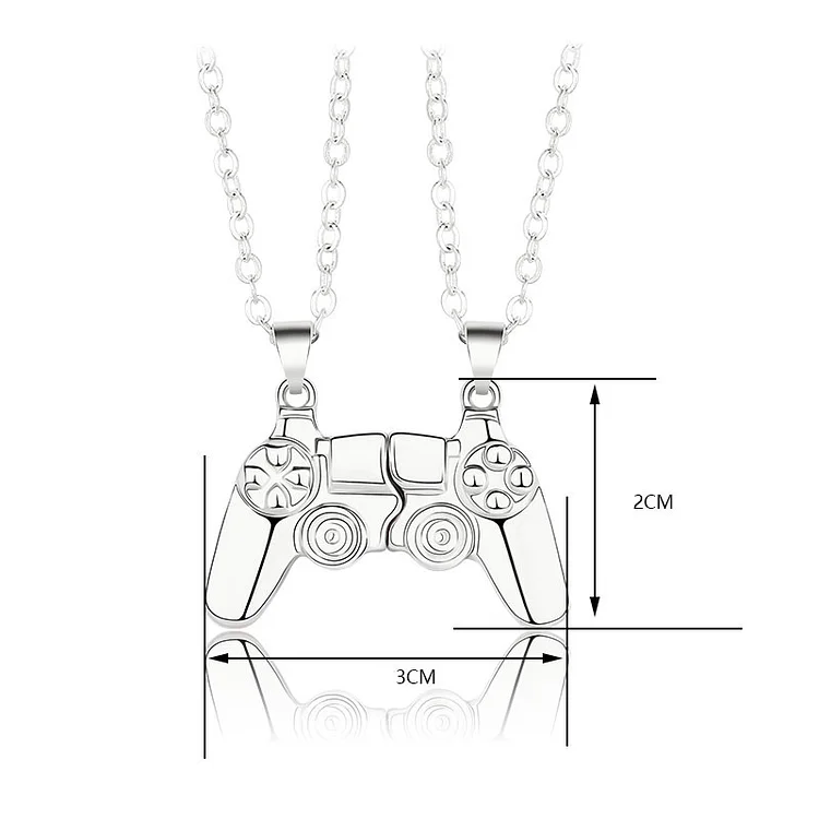Gamepad Shape Couple Necklace