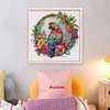 Parrot On A Wreath-14CT Stamped Cross Stitch 27*27cm/10.63*10.63in tapestrymarket