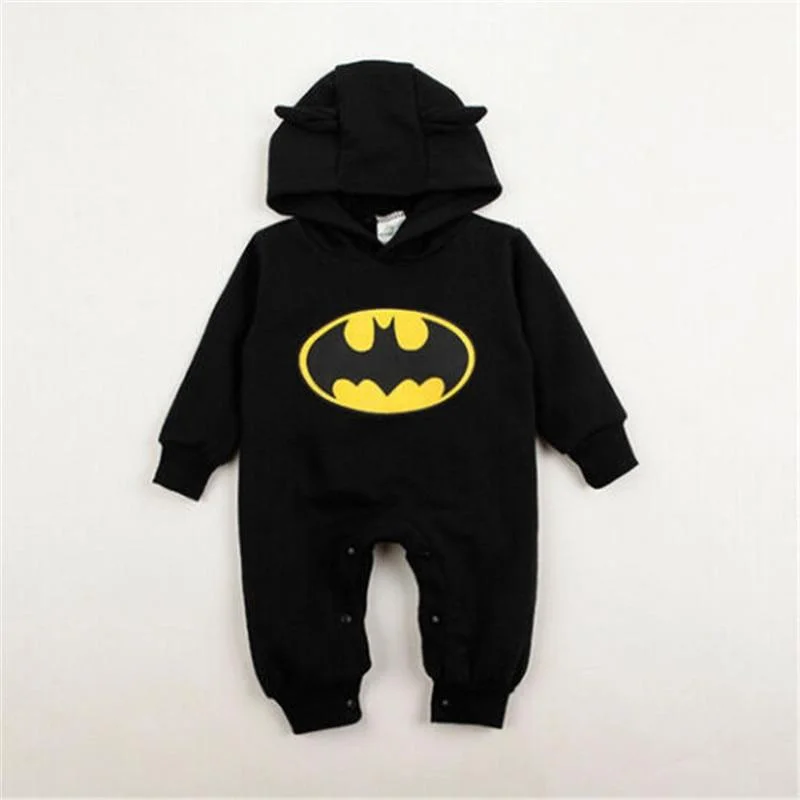 Newborn Baby Kids Boys Spring Autumn Fashion Cotton Hoodie Long Sleeve Jumpsuit