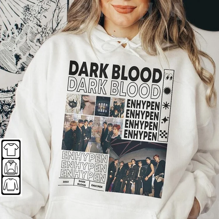 Sunghoon Kpop Shirt Enhypen Dark Blood Album Sweatshirt 