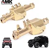 AMK TRX4 Brass Weights Set Front and Rear Portal Axle Housing Brass Gold Stable Performance Rustproof for 1/10 RC Crawler(2pcs,647g)
