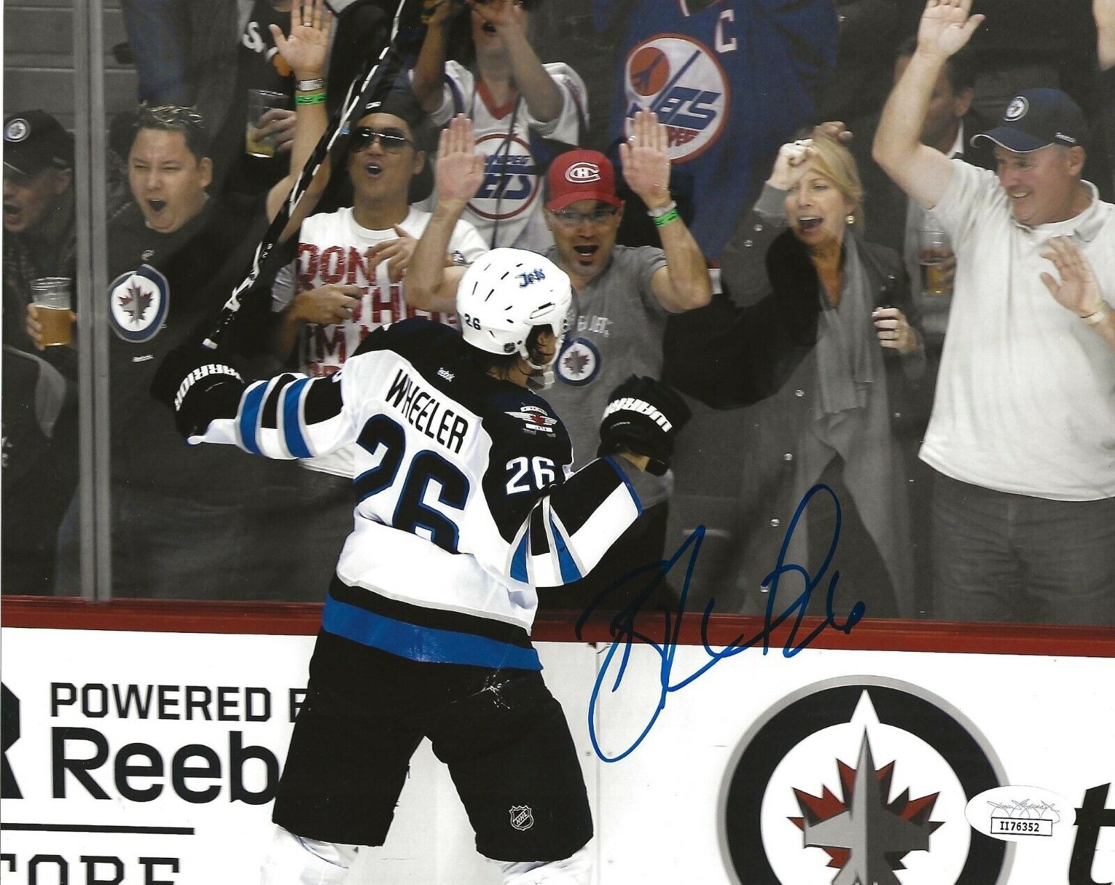 Blake Wheeler signed Winnipeg Jets 8x10 Photo Poster painting autographed JSA