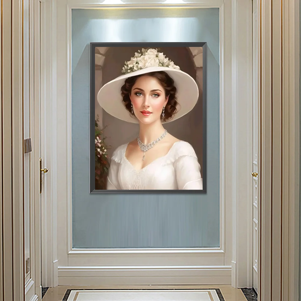 Diamond Painting - Full Round Drill - Elegant Lady(Canvas|50*60cm)