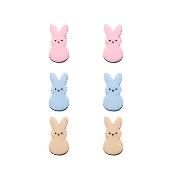Easter Marshmallow Bunny Earrings