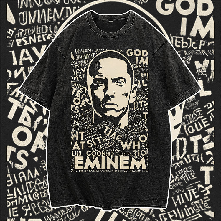 Davidhawaii100% Cotton Casual Casual Vintage Rapper Poster Street Tee - 100% Cotton