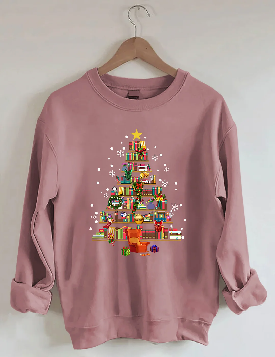 Book Christmas Tree Sweatshirt