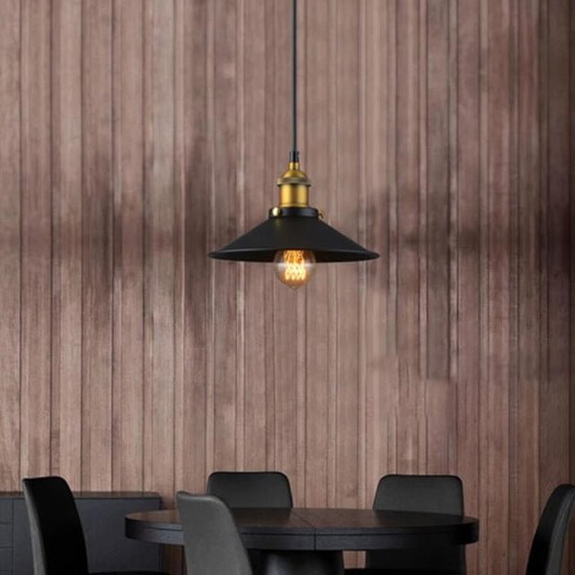 Vintage Pendant Light Iron Industrial Retro Style Lampshade Loft Hanging Lamp Metal Cage Dining Room Countryside without Bulb