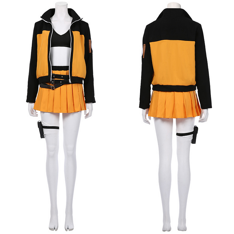 NARUTO Women Dress Outfit Naruto Uzumaki Halloween Carnival Suit Cosplay Costume