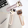 (US Only)6pcs Cartoon Animal Pattern 2D/Flat DIY Diamond Painting Ruler Bookmark Set