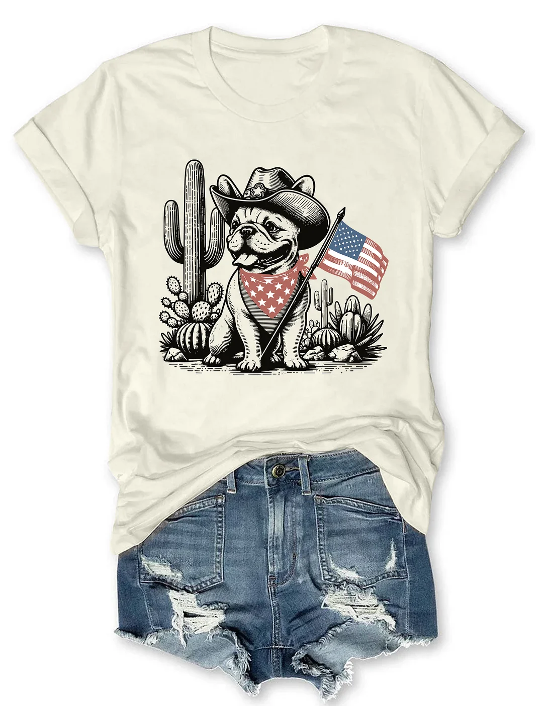 French Bulldog 4th Of July T-shirt