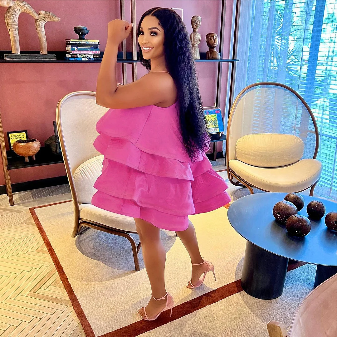 Uveng Layered Ruffled Cake Sexy For Dresses