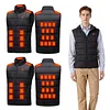 25 Heating Zones Smart Electric Heated Vest USB Stand Collar Thermal Clothes
