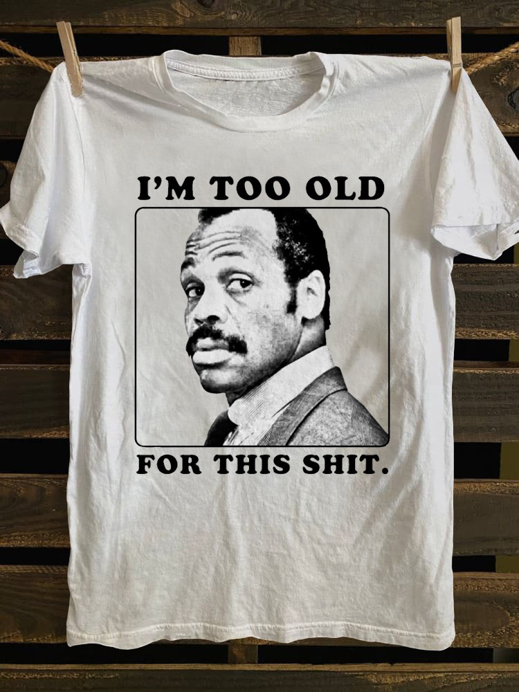 Emotions of Old Man Sticker T-shirt