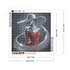 (40*40cm)Lady - Full Round Drill Diamond Painting