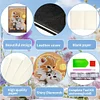 Katze Kristall Notizblock Skizzenbuch - 5d DIY Handwerk Notizbuch