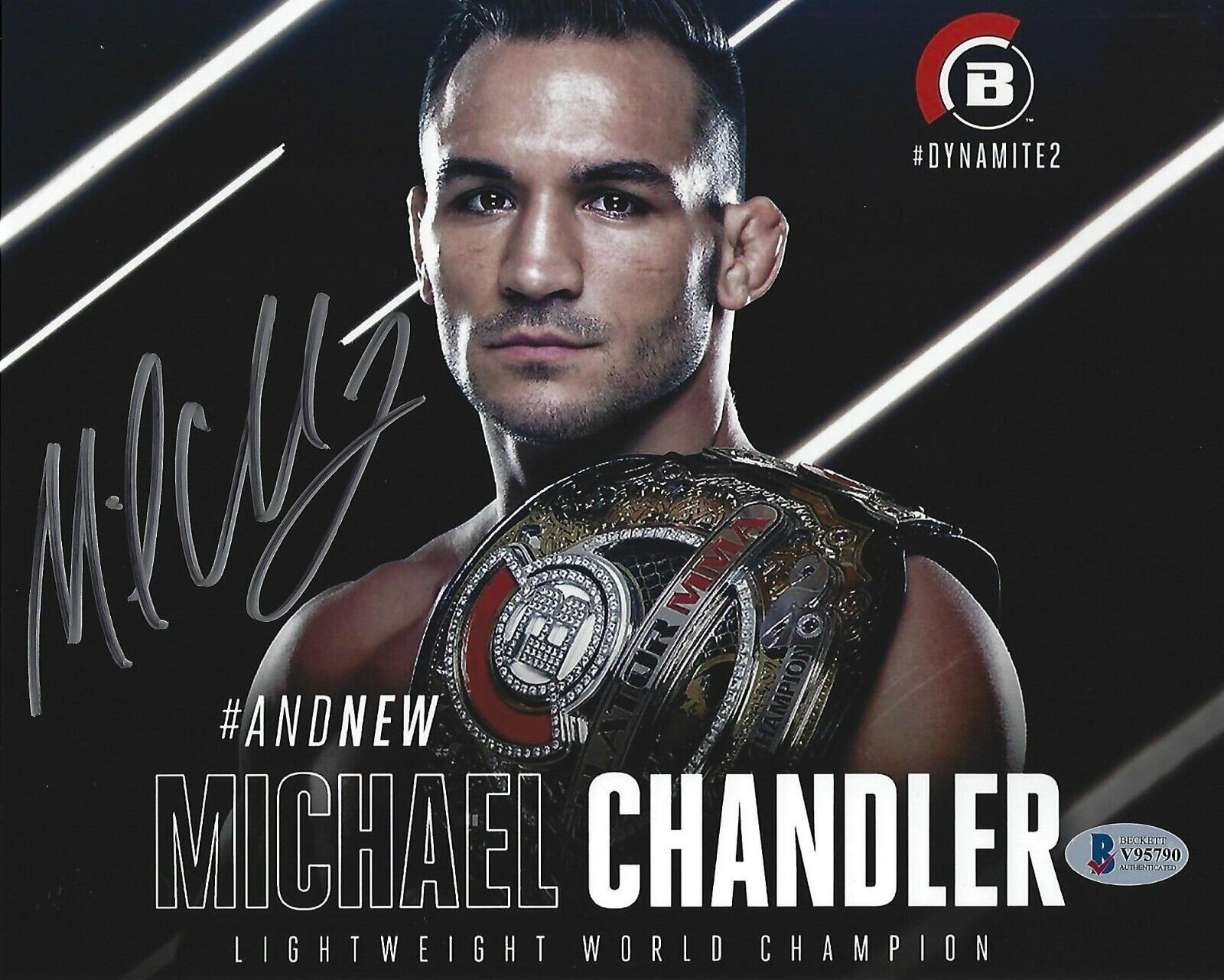 Michael Chandler Signed 8x10 Photo Poster painting BAS COA Bellator MMA UFC Picture Autograph 90