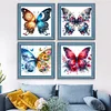 Butterfly - Full Embroidery 3 Strands 11CT Stamped Cross Stitch - 45*45CM