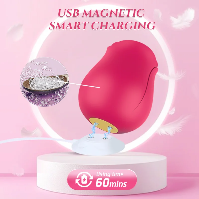 Eruption Rose 2-in-1 Slapping Sucking Clitoral Vibrator