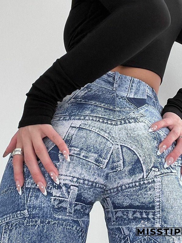 Straight-leg Flared Trousers