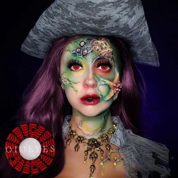 Spider Web Black Cosplay Contact Lenses Yearly