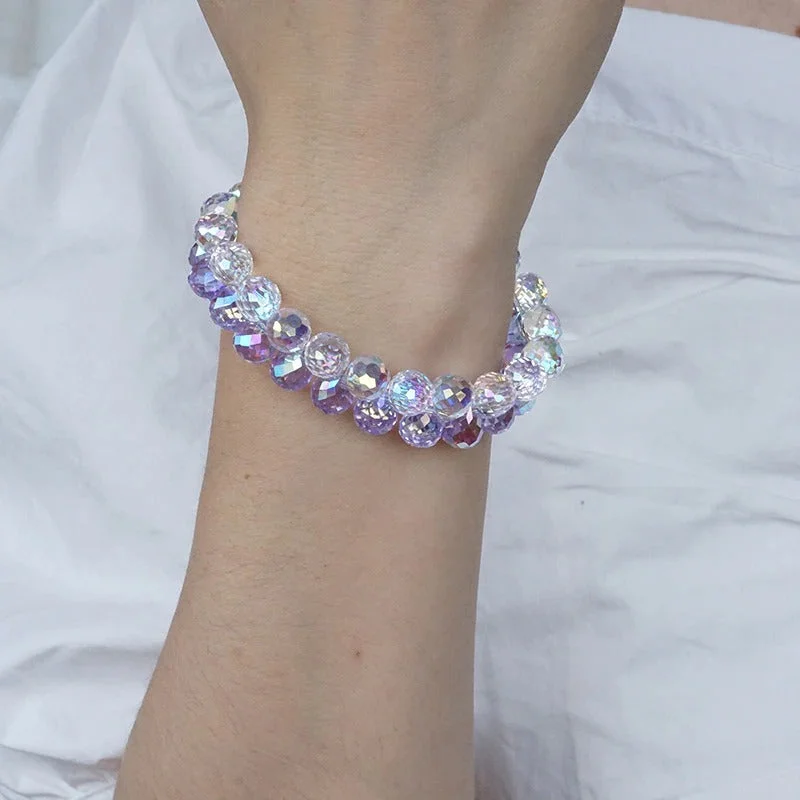 Sweet Spring Fashion Adjustable Double Row Beaded Bracelets