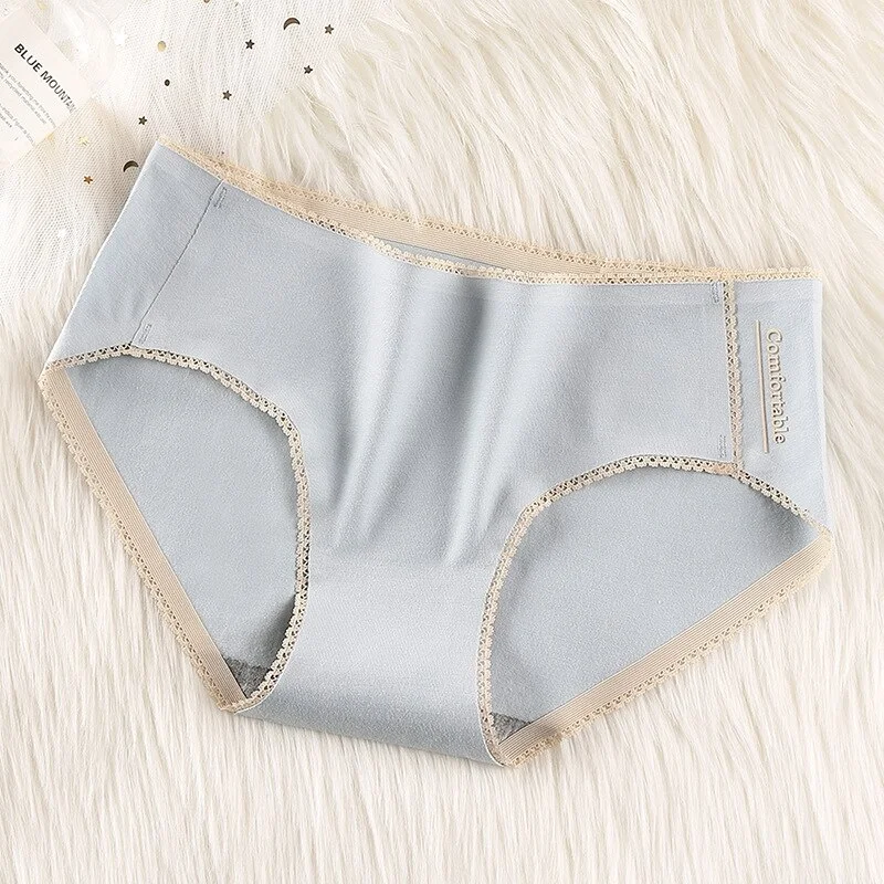 Billionm Cotton Women Panties Underwear 95% Cotton Breathable Solid Candy Color Women Girl Briefs Underpant Lingerie Panty