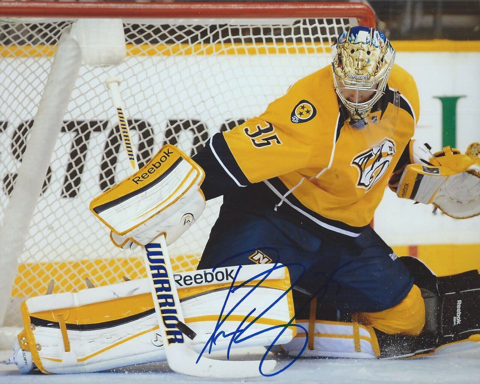 Pekka Rinne Signed 8x10 Photo Poster painting Nashville Predators Autographed COA B