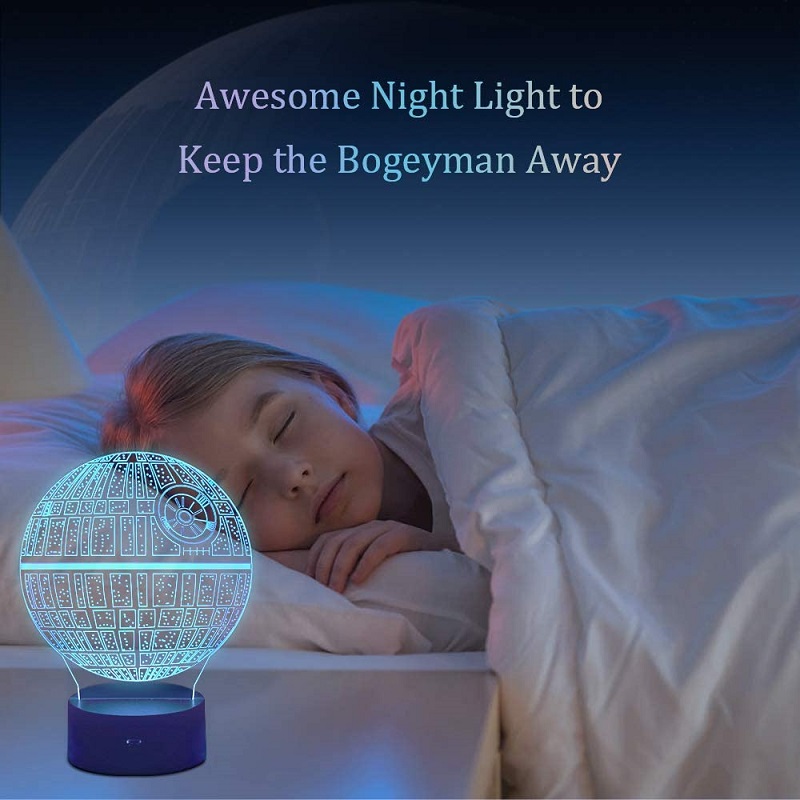 

LED Colorful Touch Remote Control Desk-3D Night Light, 501 Original