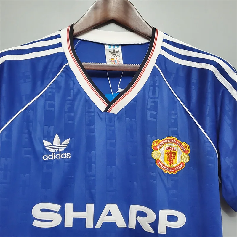 1988/1990 Retro Manchester United Third Away Football Shirt 1:1 Thai Quality