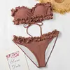 Gioiacombo&trade; Costume da bagno con spacco in pizzo fungo