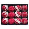 12PCS Velvet Hanging Decor Balls for Christmas Tree